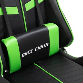 vidaXL Καρέκλα Gaming Πράσινη από Συνθετικό Δέρμα
