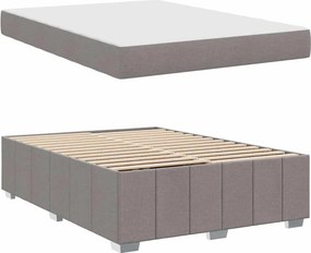 vidaXL Σκελετός Κρεβατιού Taupe 140 x 200 cm ύφασμα