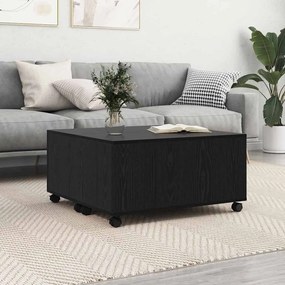 vidaXL Τραπεζάκι σαλονιού Μαύρη δρυς 75 x 75 x 38 cm