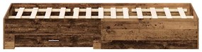 vidaXL Κρεβάτι με Συρτάρια Παλαιό ξύλο 180 x 200 cm Επεξεργασμένο ξύλο