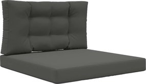 vidaXL Μαξιλάρι Καναπέ Εξωτερικού Χώρου 2 pcs Ανθρακί Πολυεστέρας