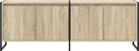 vidaXL Ντουλάπι TV 140 x 36 x 49.5 εκ Σονόμα Επεξεργασμένο Ξύλο