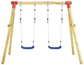 vidaXL Σετ Κούνιας Παιδικό 230 x 130 x 166 εκ. από Ξύλο Πεύκου