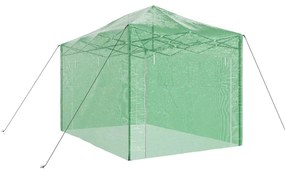 vidaXL Θερμοκήπιο με στέγη Πράσινο 280 x 410 x 315 εκ Ατσάλι