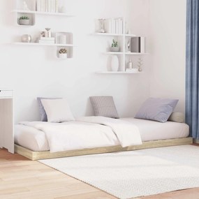 vidaXL Κρεβάτι δαπέδου Σονόμα 100 x 200 cm Επεξεργασμένο ξύλο