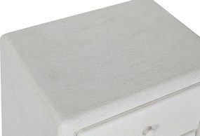 Κομοδίνο Home ESPRIT Λευκό 48 x 36 x 53 cm