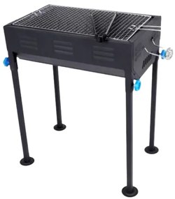 KMT Style Φορητή Ψησταριά Κάρβουνου για BBQ 48.5x30εκ. Μαύρη
