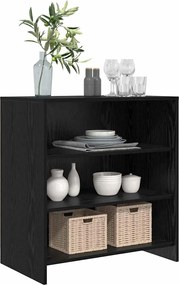 vidaXL Πλαϊνό γραφείο Μαύρο 70 x 41 x 75 εκ. Επεξεργασμένο ξύλο