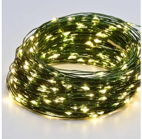 Λαμπάκια Σειρά 50 LED Θερμό Φως Πράσινο Καλώδιο Χάλκινο Μπαταρίας 3xAA IP20 5μ και 10cm X0150151 ACA-X0150151-Πράσινο X0150151