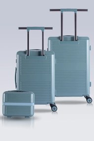 Stewehome Σετ 3 τεμαχίων βαλίτσες με θύρες φόρτισης USB και από πολυκαρβονικό