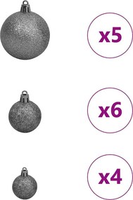vidaXL Τεχνητό Χριστουγεννιάτικο Δέντρο με 150 LED Πράσινο 120 cm