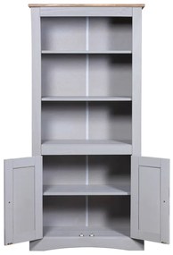 vidaXL Έπιπλο Τηλ. Μεξικ Στιλ Corona Γκρι 80x40x170 εκ Ξύλο Πεύκου