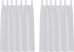vidaXL Κουρτίνα βυσσινί 2 pcs Ανοιχτό γκρι 140 x 140 cm Πολυεστέρας