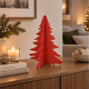ΔΙΑΚΌΣΜΗΣΗ &amp; DECO ΣΕ ΕΟΡΤΑΣΤΙΚΌ ΠΝΕΎΜΑ TREE WOOD KD 30CM RED (F7)