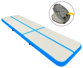 Στρώμα Ενόργανης Φουσκωτό Μπλε 600 x 100 x 20 εκ. PVC με Τρόμπα - Μπλε