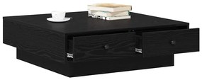 vidaXL Τραπεζάκι σαλονιού Μαύρη δρυς 90 x 90 x 28 cm