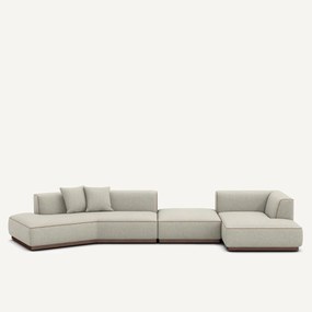 Γωνιακός καναπές δεξιός σε ύφασμα τουίντ, JACOPO