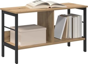 vidaXL Ράφι Βιβλίων 2 επιπέδων 82 x 32 x 47 εκ. Επεξεργασμένο Ξύλο
