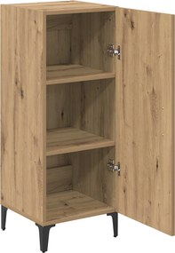 vidaXL Πλαϊνό γραφείο Artisan Oak 34,5 x 34 x 90 εκ.