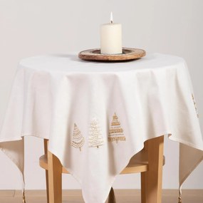 Χριστουγεννιάτικο Καρέ (100x100) Nef-Nef Homeware Gold Trees