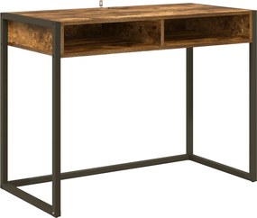 vidaXL Γραφείο Καπνιστό Δρύς 100 x 50 x 75 cm Επεξεργασμένο ξύλο