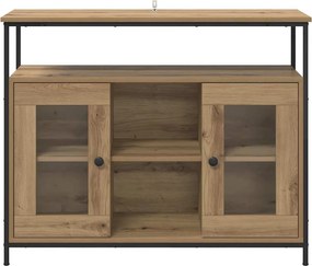 vidaXL Πλαϊνό γραφείο Artisan Oak 100 x 35 x 80 εκ. Επεξεργασμένο ξύλο