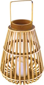 Φανάρι LED Με Μπαταρία Aca Strudel F0711111 Bamboo
