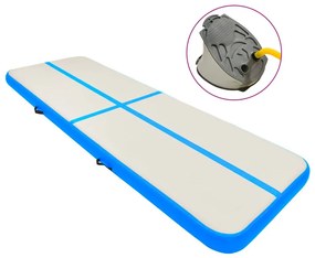 Στρώμα Ενόργανης Φουσκωτό Μπλε 300 x 100 x 20 εκ. PVC με Τρόμπα - Μπλε