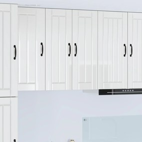 Ντουλάπα Κουζίνας Υψηλής γυαλάδας λευκό 60 x 31 x 80 εκ.