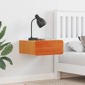 vidaXL Τοίχου Κομοδίνο με συρτάρι Επιτοίχιο 2 pcs Καφέ κεριού 39 x 34 x 16.5 εκ.
