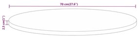 ΕΠΙΦΑΝΕΙΑ ΤΡΑΠΕΖΙΟΥ ΣΤΡΟΓΓΥΛΗ Ø70X2,5ΕΚ ΜΑΣΙΦ ΞΥΛΟ ΜΑΝΓΚΟ 370076