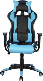 ΠΟΛΥΘΡΟΝΑ GAMING DARIUS HM1072.08 ΜΑΥΡΗ-ΣΙΕΛ 66,5x70x(122-129) cm