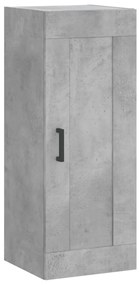 vidaXL Ντουλάπι Γκρι Σκυροδέματος 34,5x34x180 εκ. Επεξεργασμένο Ξύλο