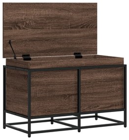 Κουτί Αποθήκευσης με Καφέ Δρυς 80x40x51,5 εκ. Επεξ. Ξύλο - Καφέ