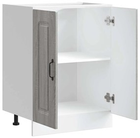 vidaXL Ντουλάπι βάσης νεροχύτη Kalmar Γκρι Sonoma 60x46x81,5 εκ.