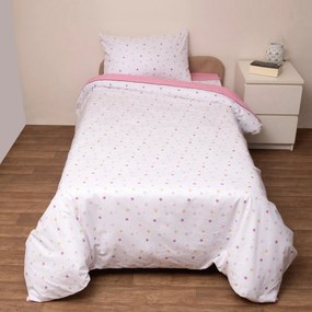 Κουβερλί Ημίδιπλο (Σετ 180x240) Viopros Kids Ίκαρος Ροζ