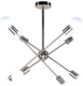 Φωτιστικό Οροφής Πολύφωτο Homelighting Gwen 77-8096 Nickel