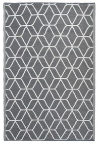 Esschert Design Χαλί Εξωτ. Χώρου Γκρι/Λευκό 180x121 εκ. OC25 - Πολύχρωμο