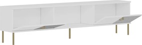 Έπιπλο Τηλεόρασης Λευκό LENERA 180x30x45