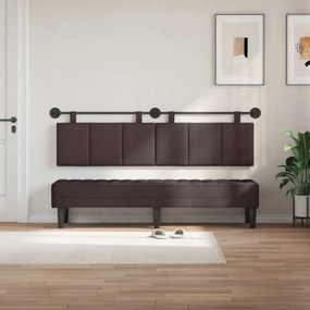 vidaXL Κρεμαστό Κεφαλάρι Σκούρο Καφέ ύφασμα