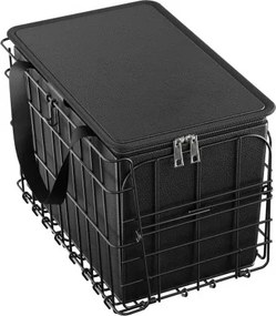 VEVOR Rear Bike Basket Folding Bicycle Basket Cargo Net Liner Waterproof Cover