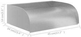 vidaXL Καταρράκτης 45 x 34 x 14 εκ. από Ανοξείδωτο Ατσάλι 304
