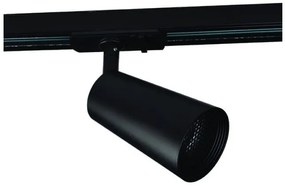 Σποτ Φωτιστικό Ράγας GU10 IP20 No56 3C ACA-TS56GU3CB-Μαύρο TS56GU3CB