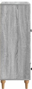 vidaXL Πλαϊνό γραφείο Γκρι Sonoma 66 x 34,5 x 95 εκ.