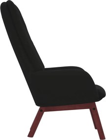 vidaXL Πολυθρόνα Relax Μαύρη Βελούδινη