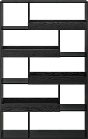 vidaXL Ράφι βιβλίων 100 x 33 x 156,5 εκ Επεξεργασμένο Ξύλο Μαύρη δρυς