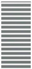 vidaXL Ζέβρα τυφλή Σκούρο Γκρι Πλάτος υφάσματος 100,9 εκ. Πολυεστέρας