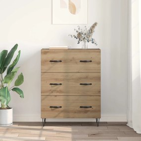 vidaXL Πλαϊνό γραφείο Artisan Oak 69,5 x 34 x 90 εκ.