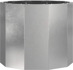 vidaXL Γλάστρα Ασημί 60 x 60 x 50 εκ Ανοξείδωτο ατσάλι