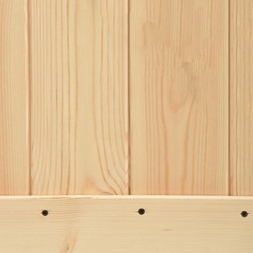 vidaXL Συρόμενη Πόρτα Φυσικό και Λευκό 90 x 210 cm